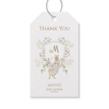 Gingham Peter de Konijn Monogram Baby shower