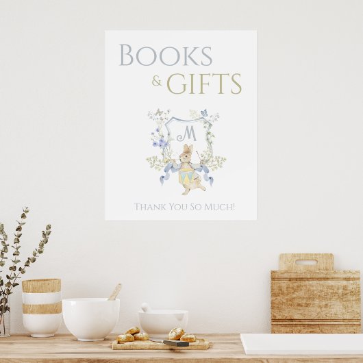Gingham Peter het Konijn Baby Boeken Geschenken Te Poster (Keuken)