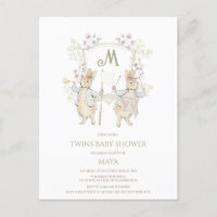 Gingham Peter the Rabbit Twins Baby shower Budget