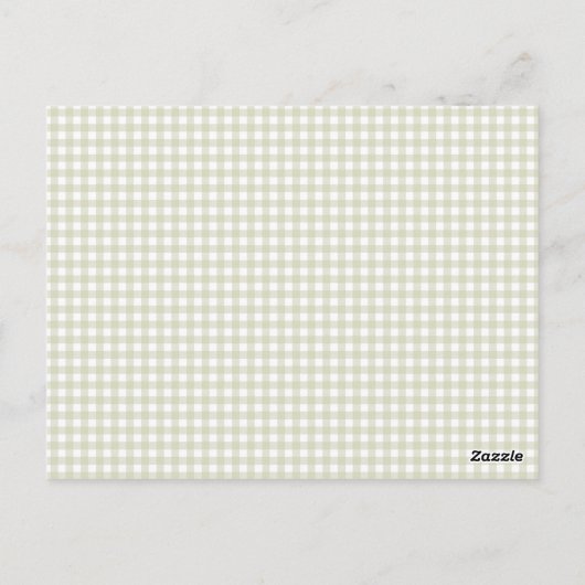 Gingham Peter the Rabbit Twins Baby shower Budget Briefkaart (Achterkant)