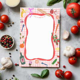 Gingham Picnic Schattigee CUSTOM boodschappenlijst Post-it® Notes