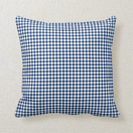 Gingham Pillow in Sodalite Blue Kussen