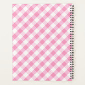 Gingham Pink en White Super Homeschool Mam Planner (Achterkant)