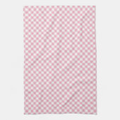 Gingham Pink Simple Theedoek (Verticaal)