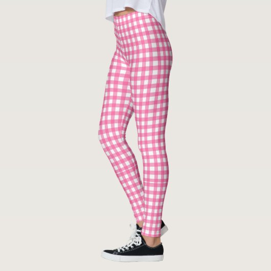 Gingham Pink Yoga Pants Leggings (Links)
