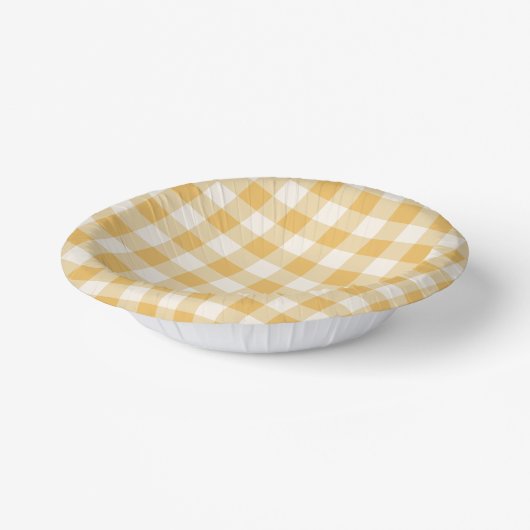 Gingham Plaid Bowls Papieren Kommen (Gebogen)