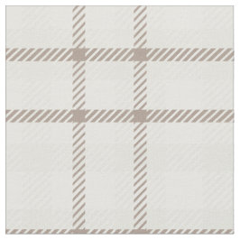 Gingham plaid neutral coffee latte stripes stof