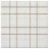 Gingham plaid neutral coffee latte stripes stof (Swatch)