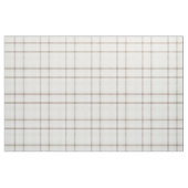 Gingham plaid neutral coffee latte stripes stof (Fat Quarter)