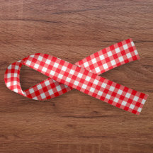 Gingham Plaid Rood & Wit