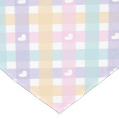 Gingham Plaids Hearts Korte Tafelloper (Hoek)