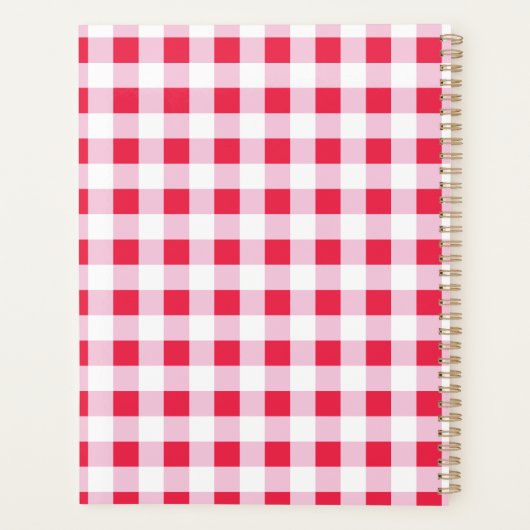 Gingham Planner (Achterkant)