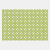 Gingham Polka Dots Lichtgroene Mix en Match Inpakpapier Vel (Voorkant 2)