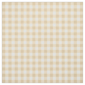 Gingham Pset Cream Beige Gecontroleerd Patroon Stof