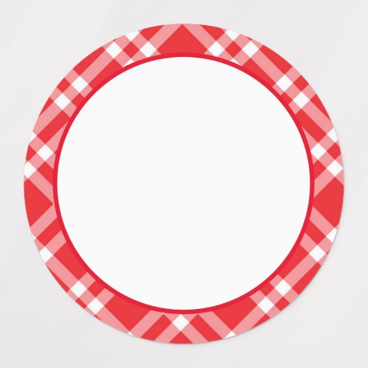 Gingham/Pset Pattern Waterbestendige Landlabels Labels (Design 1)