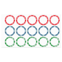 Gingham/Pset Pattern Waterbestendige Landlabels