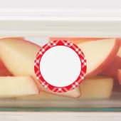 Gingham/Pset Pattern Waterbestendige Landlabels Labels (Aangebracht)