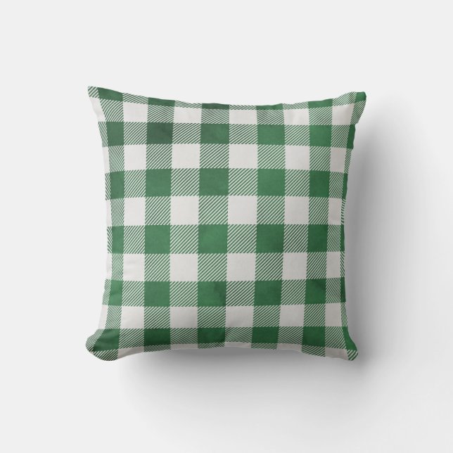 Gingham raster accent kussen (Voorkant)