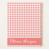 Gingham Recepten Blush Roze Rut Cute Feminin Planner (Achterkant)