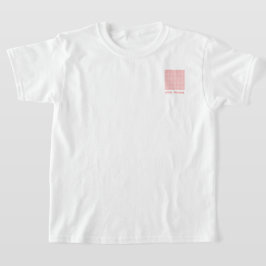 Gingham Recepten Blush Roze Rut Cute Feminin T-shirt