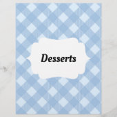 Gingham Recipe Multomap Tabblad Toevoeging Divider (Voorkant)