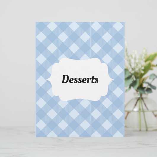 Gingham Recipe Multomap Tabblad Toevoeging Divider (Staand voorkant)