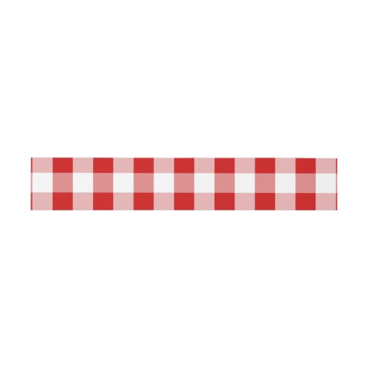 Gingham Red en White cheques weddenschappen Uitnodigingen Wikkel (Vlak)
