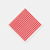 Gingham rood en wit traditionele picknick servet (Hoek)