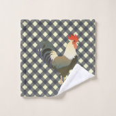 GINGHAM ROOSTER BAD HANDDOEK (Wasdoekje)