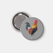 Gingham Rooster Magnet (Voorkant / Achterkant)
