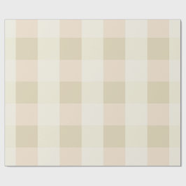 Gingham | Roze & Crème Cadeaupapier