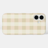 Gingham | Roze & Crème Case-Mate iPhone Case (Achterkant (horizontaal))