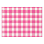 Gingham roze design tafelkleed (Voorkant (Horizontaal))