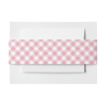 Gingham Roze Wit