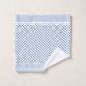 Gingham ruit lichtblauw wit landelijk bad handdoek (Wasdoekje)