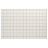 Gingham ruit neutraal bruin ivoor pastel kleur stof (Yard (91,4 cm))
