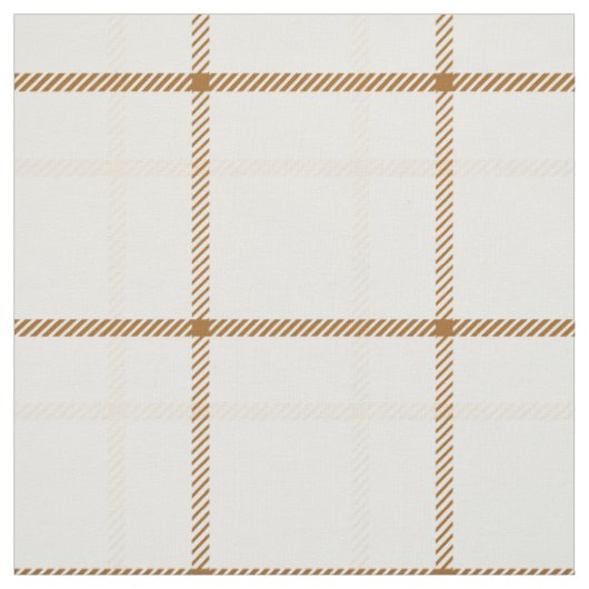 Gingham ruit neutraal bruin ivoor pastel kleur stof (Swatch)