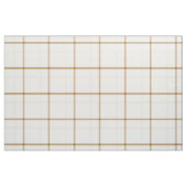 Gingham ruit neutraal bruin ivoor pastel kleur stof (Fat Quarter)