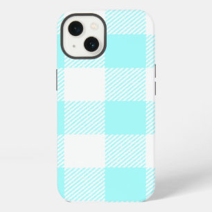 Gingham ruitpatroon (lichtblauw) iPhone 13 hoesje