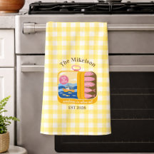 Gingham Sardines Aangepaste Familienaam