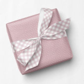 Gingham schattig roze eenvoudige check satijnen lint