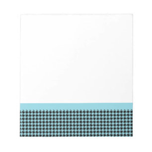 Gingham Sky en zwart Notitieblok