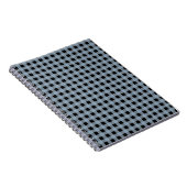 Gingham Slate en Black Notitieboek (Rechterzijde)