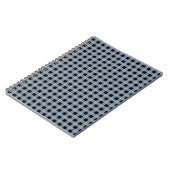 Gingham Slate en Black Notitieboek (Linkerzijde)