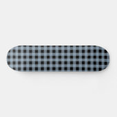 Gingham Slate en Black Skateboard (Horizontaal)