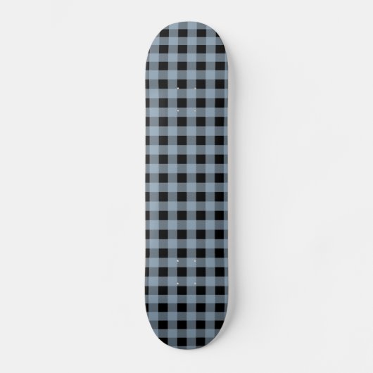 Gingham Slate en Black Skateboard (Voorkant)