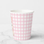 Gingham Some Bunny Is Jarig Papieren Bekers (Links)