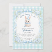 Gingham Some Bunny Is One Birthday Personalized Kaart (Voorkant)