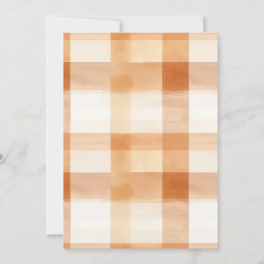 Gingham Something Sweet is het brouwen van Baby sh Kaart (Achterkant)