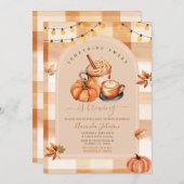 Gingham Something Sweet is het brouwen van Baby sh Kaart (Voorkant / Achterkant)